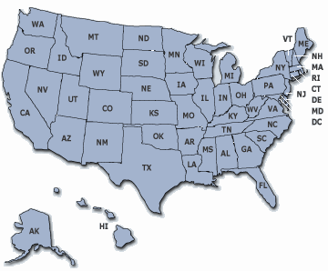 US Map Private Investigator Database